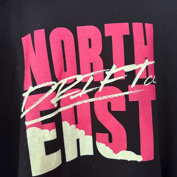 North East Drift Co Hoodie 3XL Gildan Hooded Sweatshirt Graphic Print New Wave - Picture 3 of 6